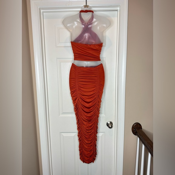 Orange Rustic Skirt Set - Picture 5 of 6